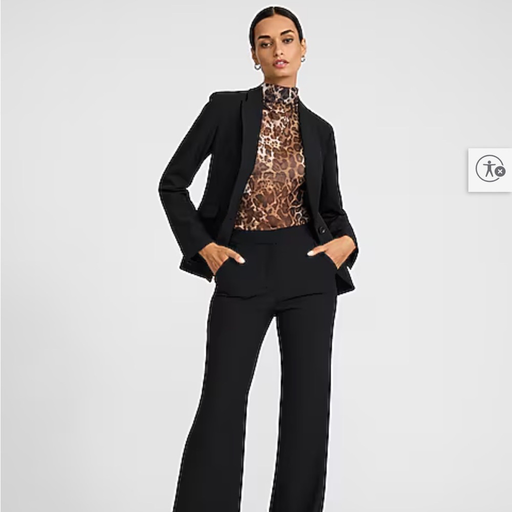 Express editor studio stretch twill navy Blazer Pant set jacket M, pants 10R - Picture 13 of 13